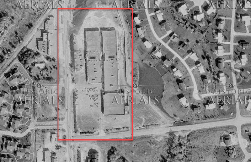 Pine Lake Mall (Crosswinds Shopping Mall) - 1974 Aerial (newer photo)